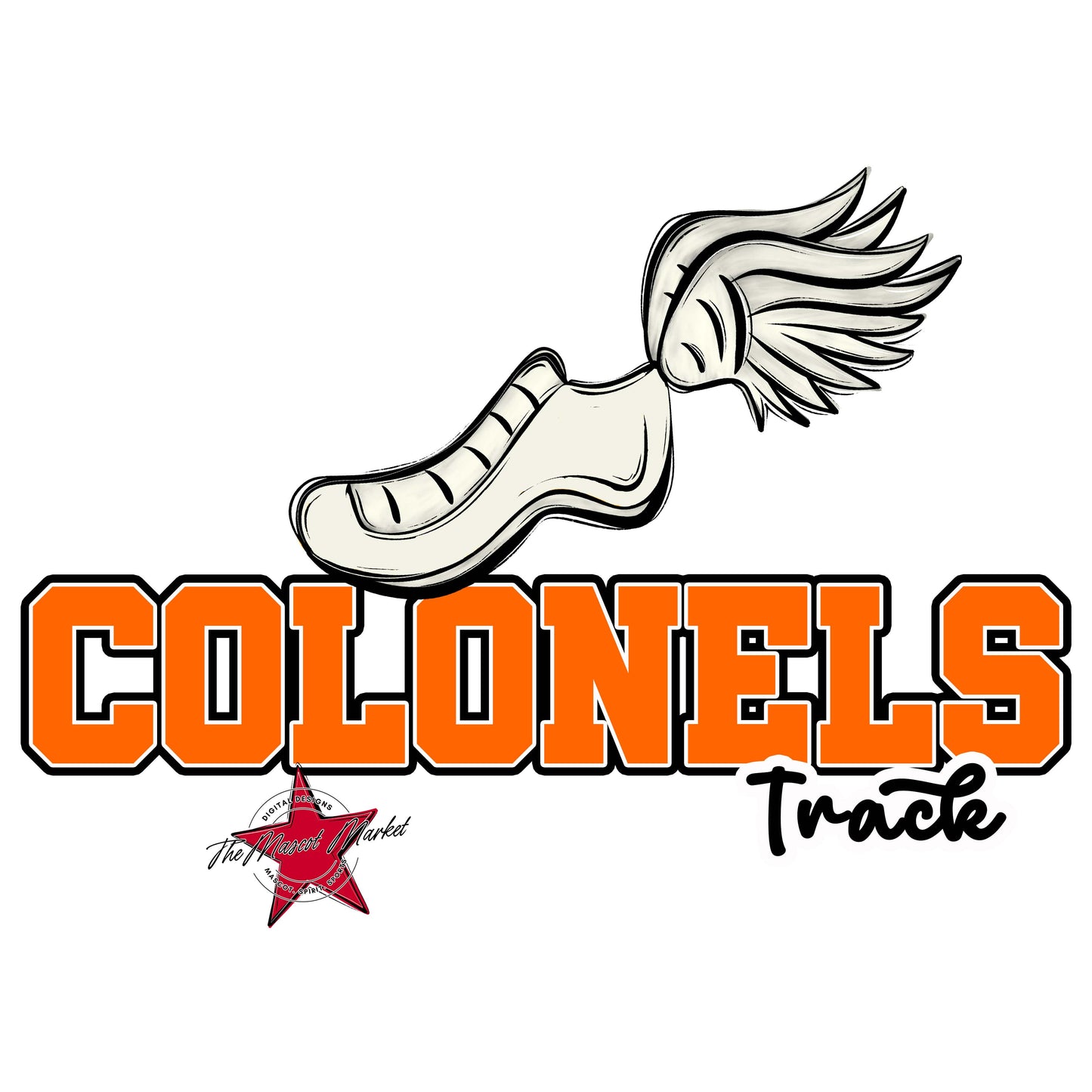 Colonels Varsity Track-Orange
