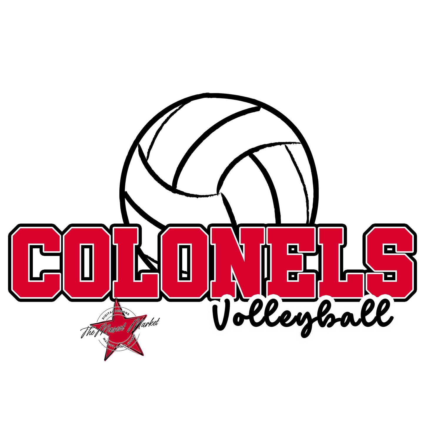 Colonels Varsity Volleyball-Red
