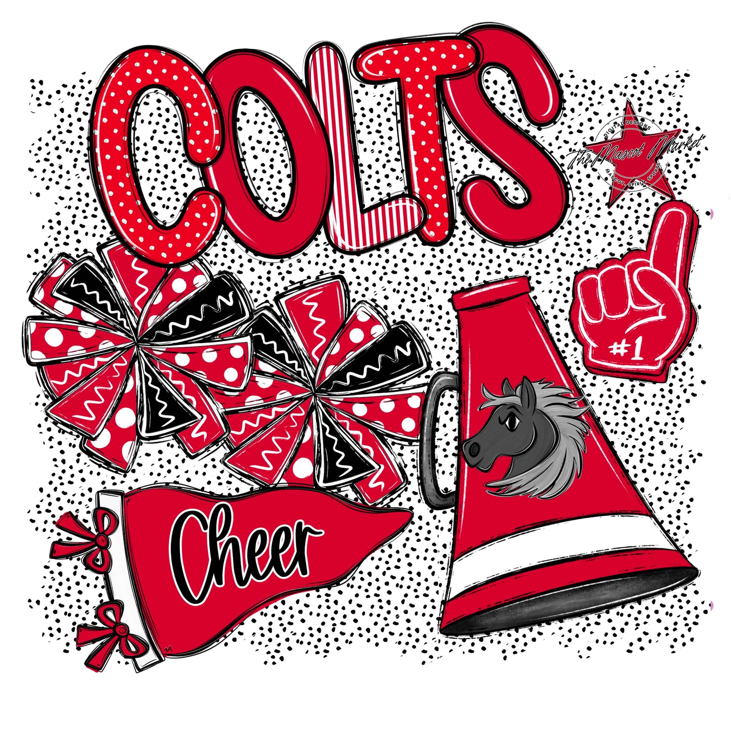 Colts Cheer Spirit-Red