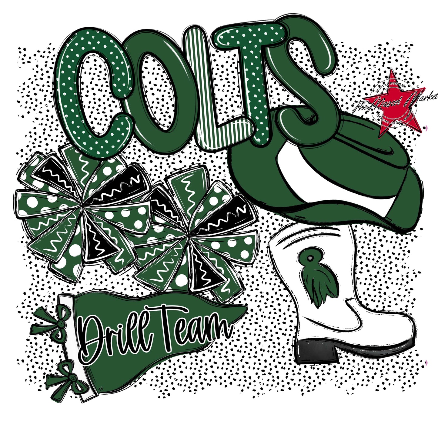 Colts Drillteam Spirit-Green