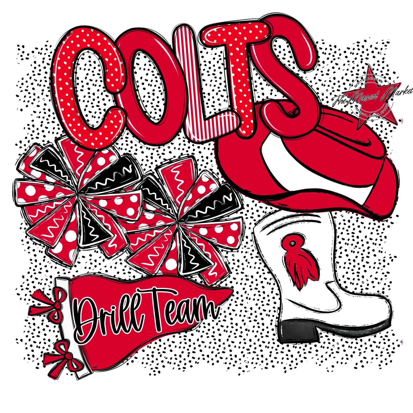 Colts Drillteam Spirit-Red