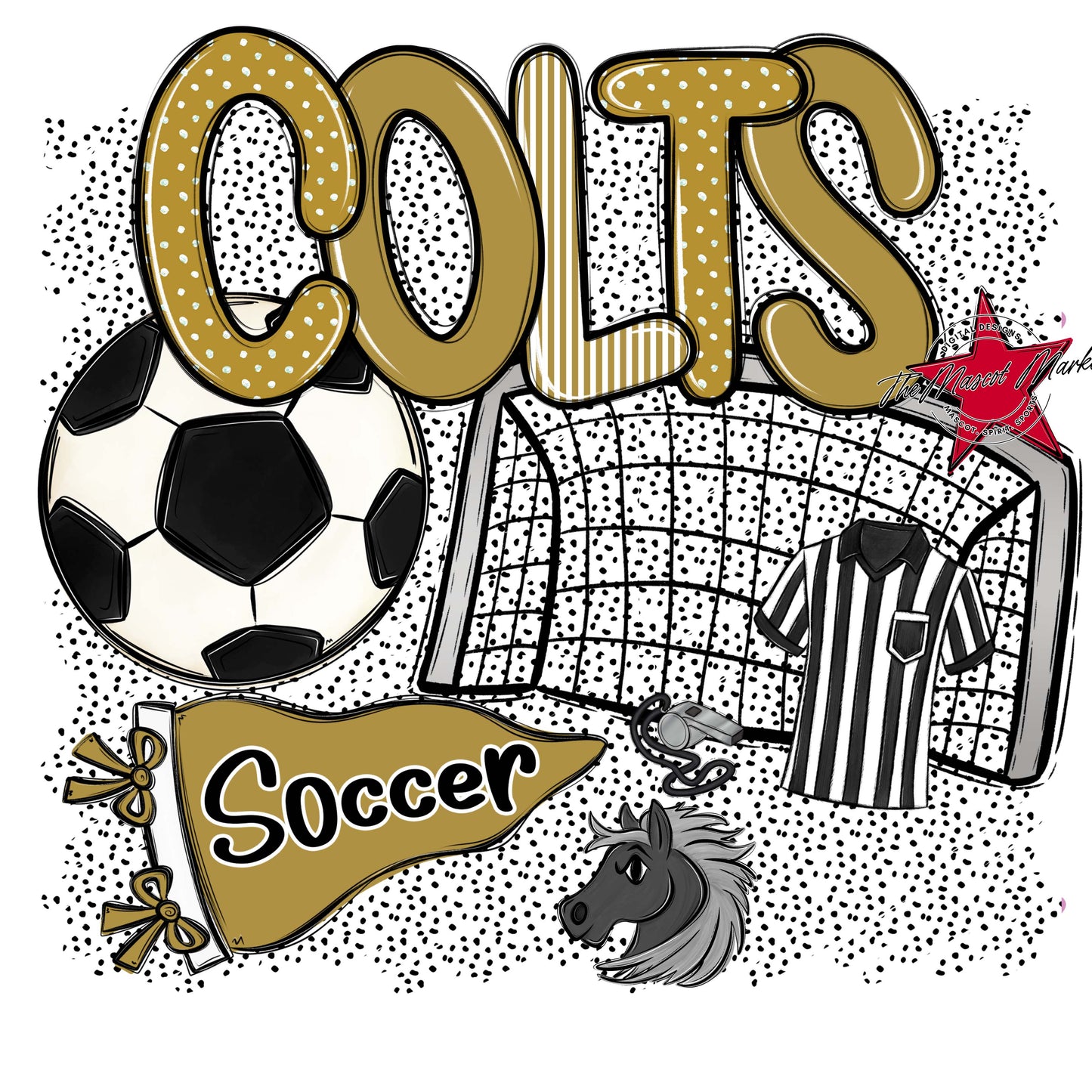 Colts Soccer Spirit-Gold