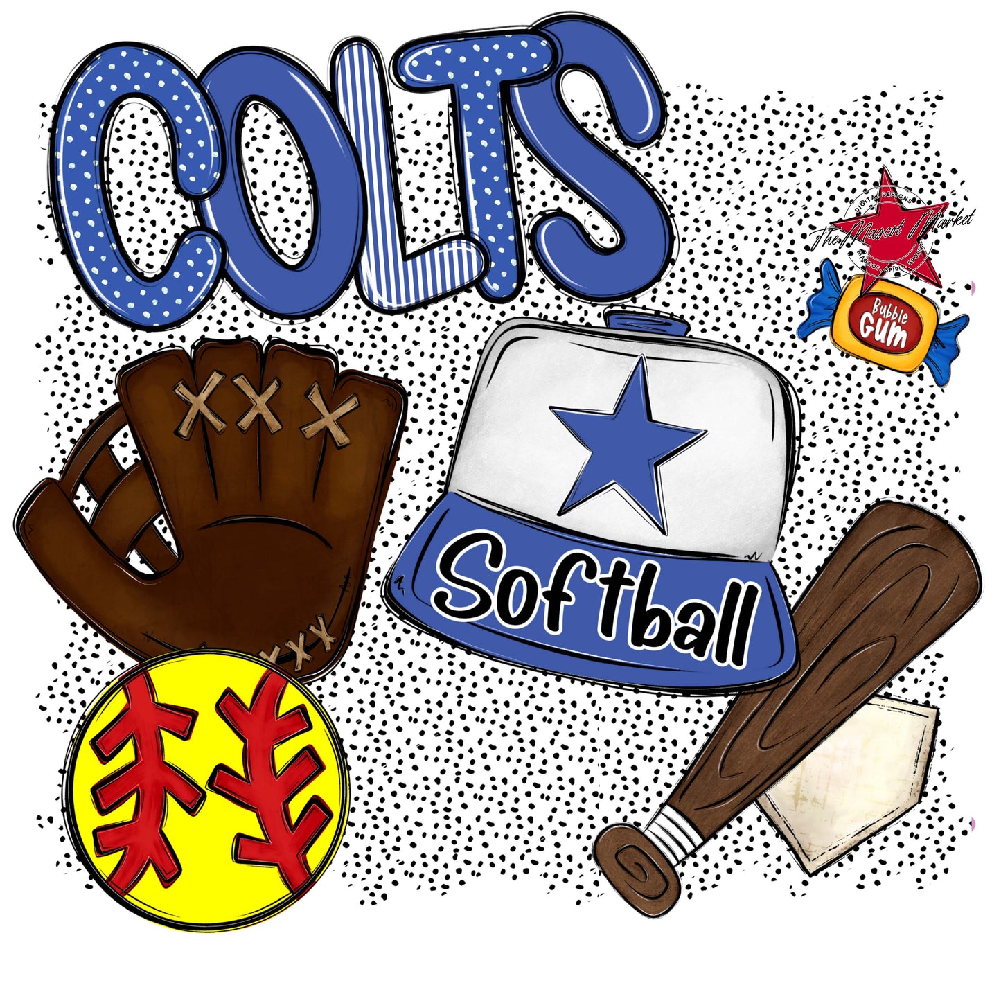 Colts Softball Spirit-Off Blue