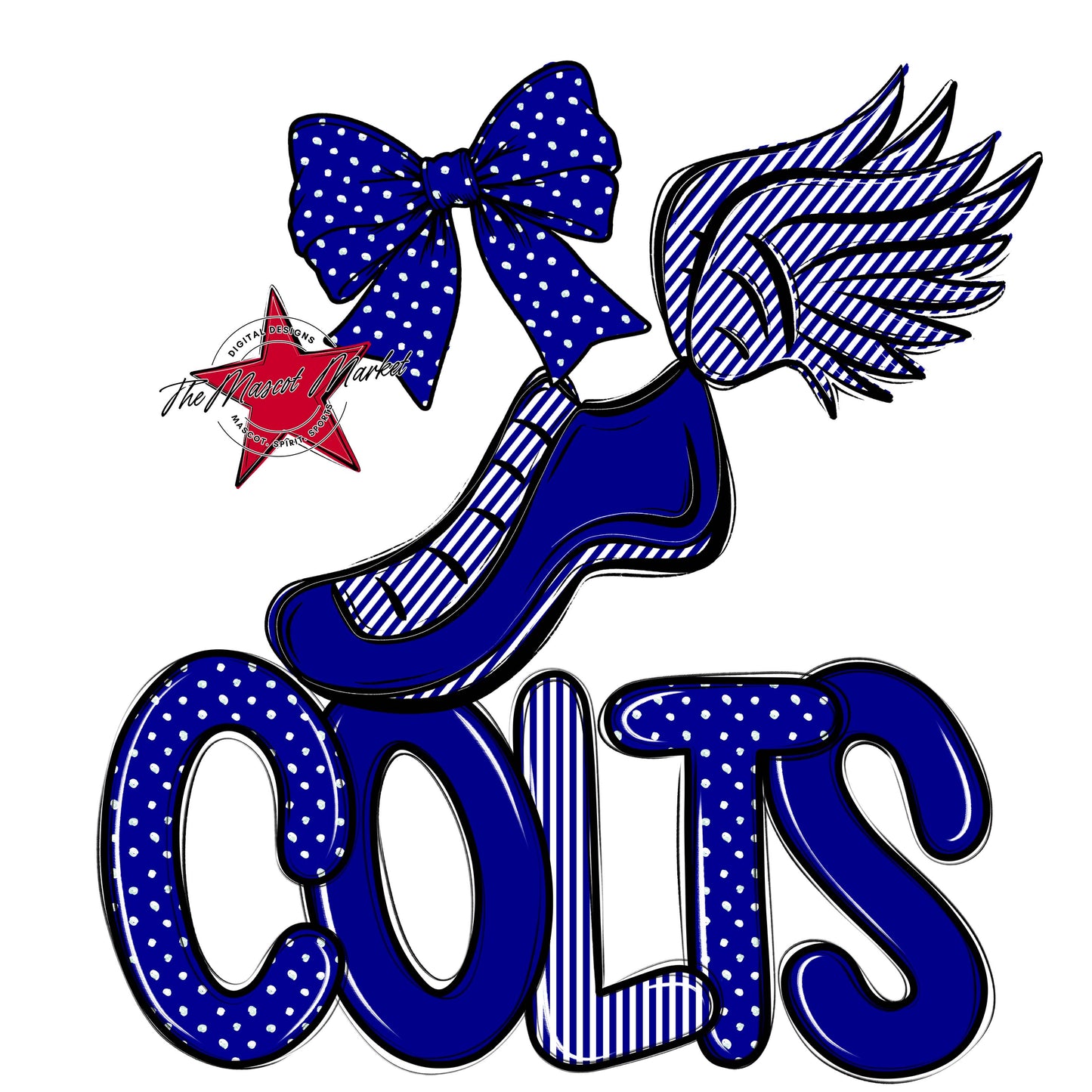 Colts Track Spirit Design-Blue