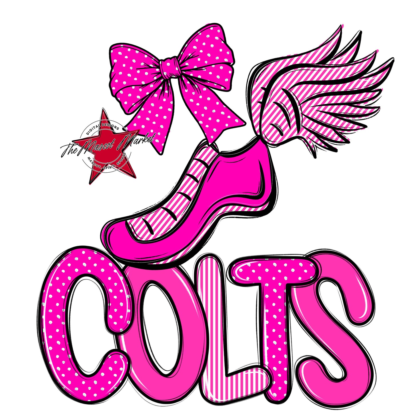 Colts Track Spirit Design-Pink