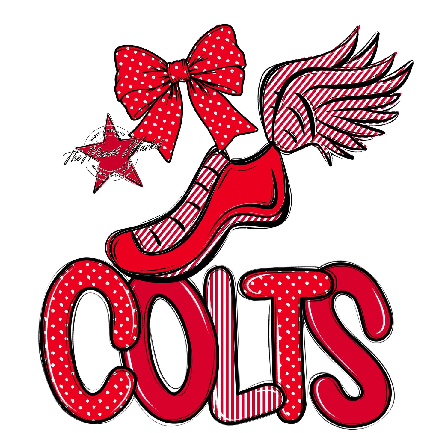 Colts Track Spirit Design-Red