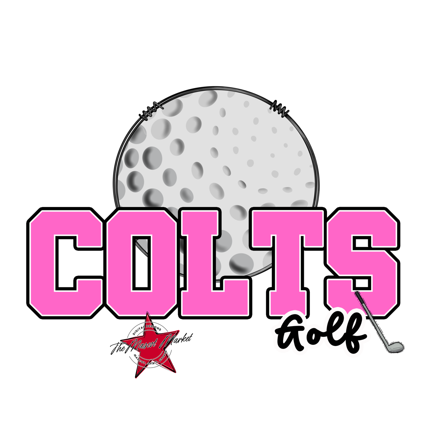 Colts Varsity Golf-Baby Pink