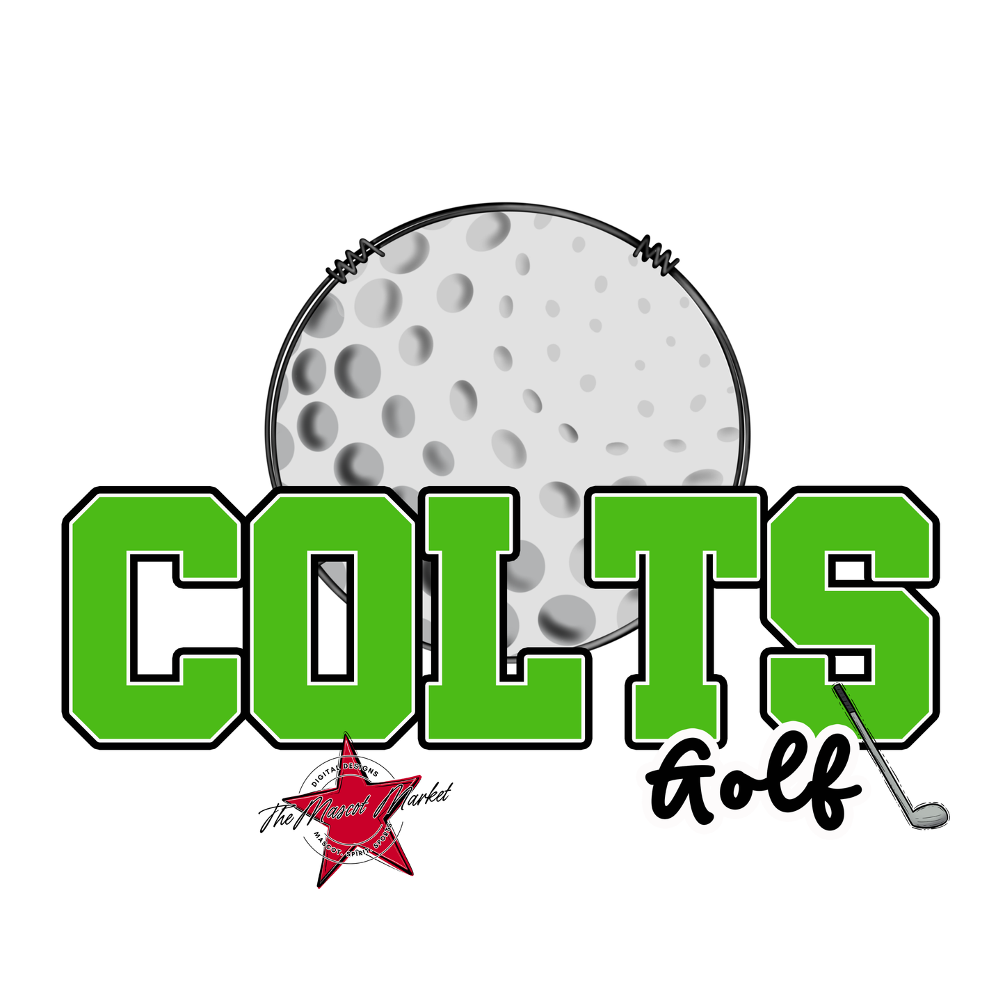 Colts Varsity Golf-Bright Green