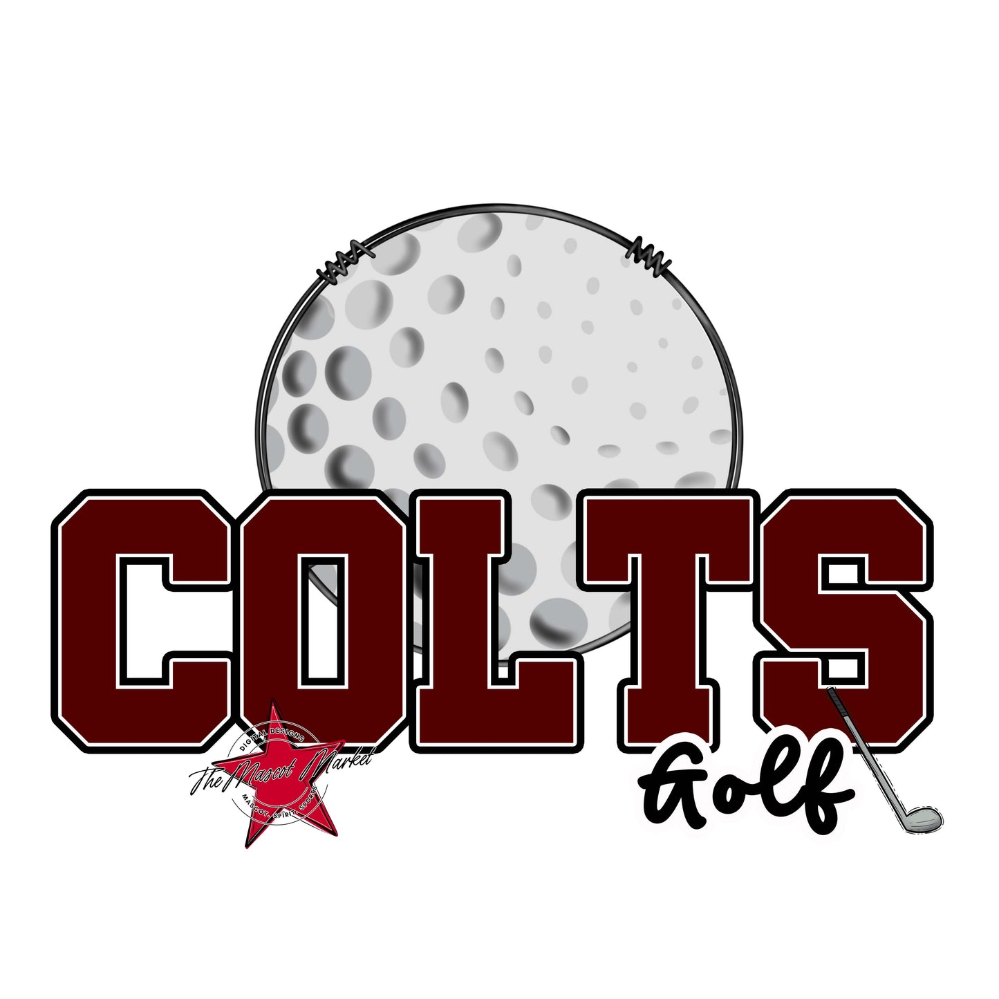 Colts Varsity Golf-Maroon