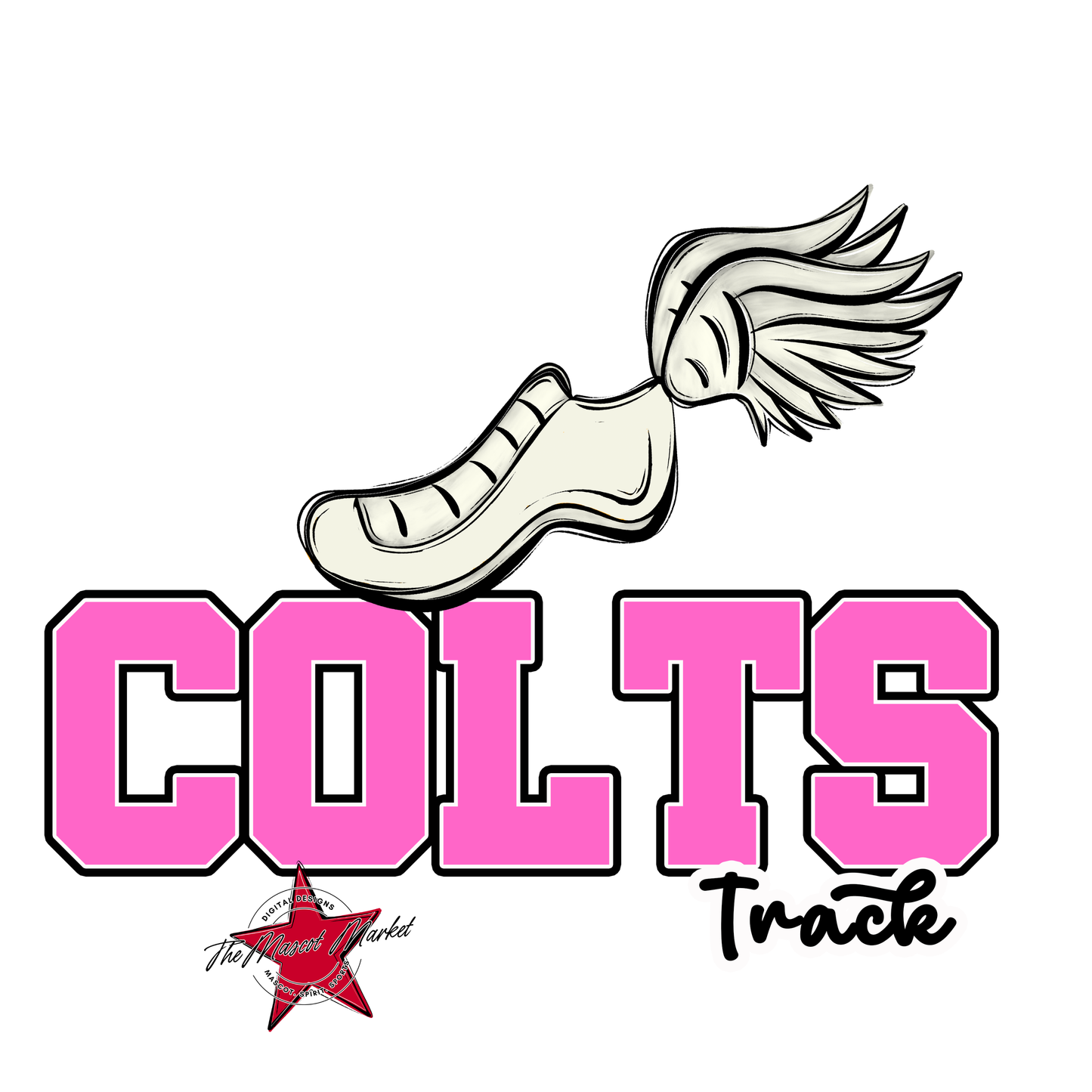 Colts Varsity Track-Baby Pink
