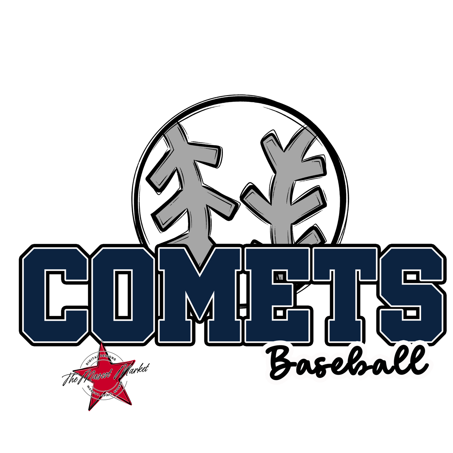 Comets Varsity Baseball-Navy