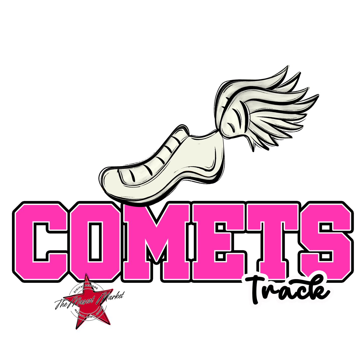 Comets Varsity Track-Pink