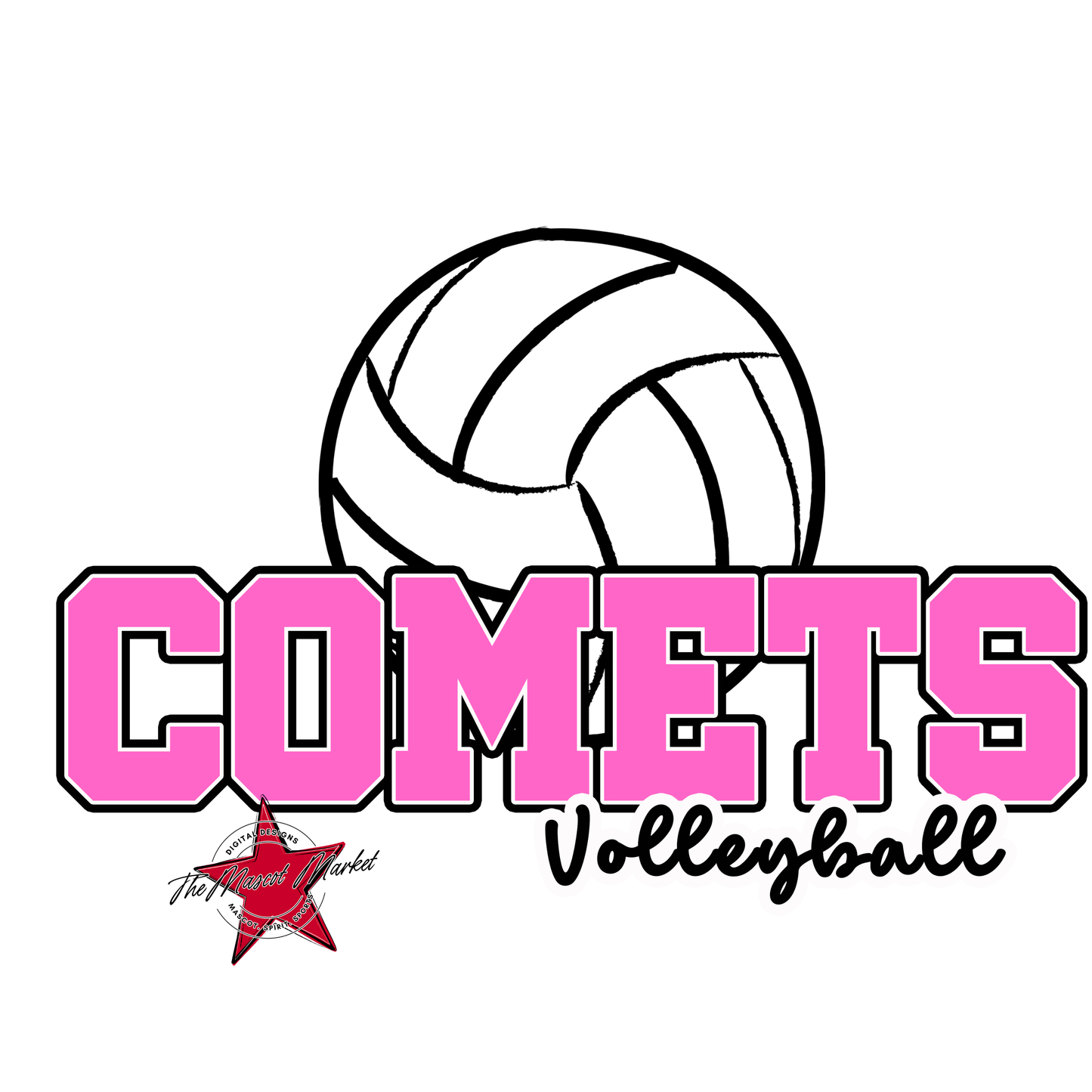 Comets Varsity Volleyball-Baby Pink