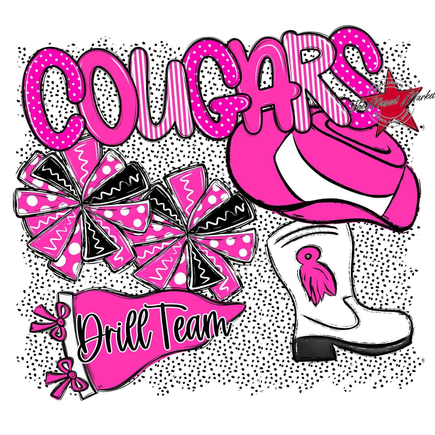 Cougars Drillteam Spirit-Pink