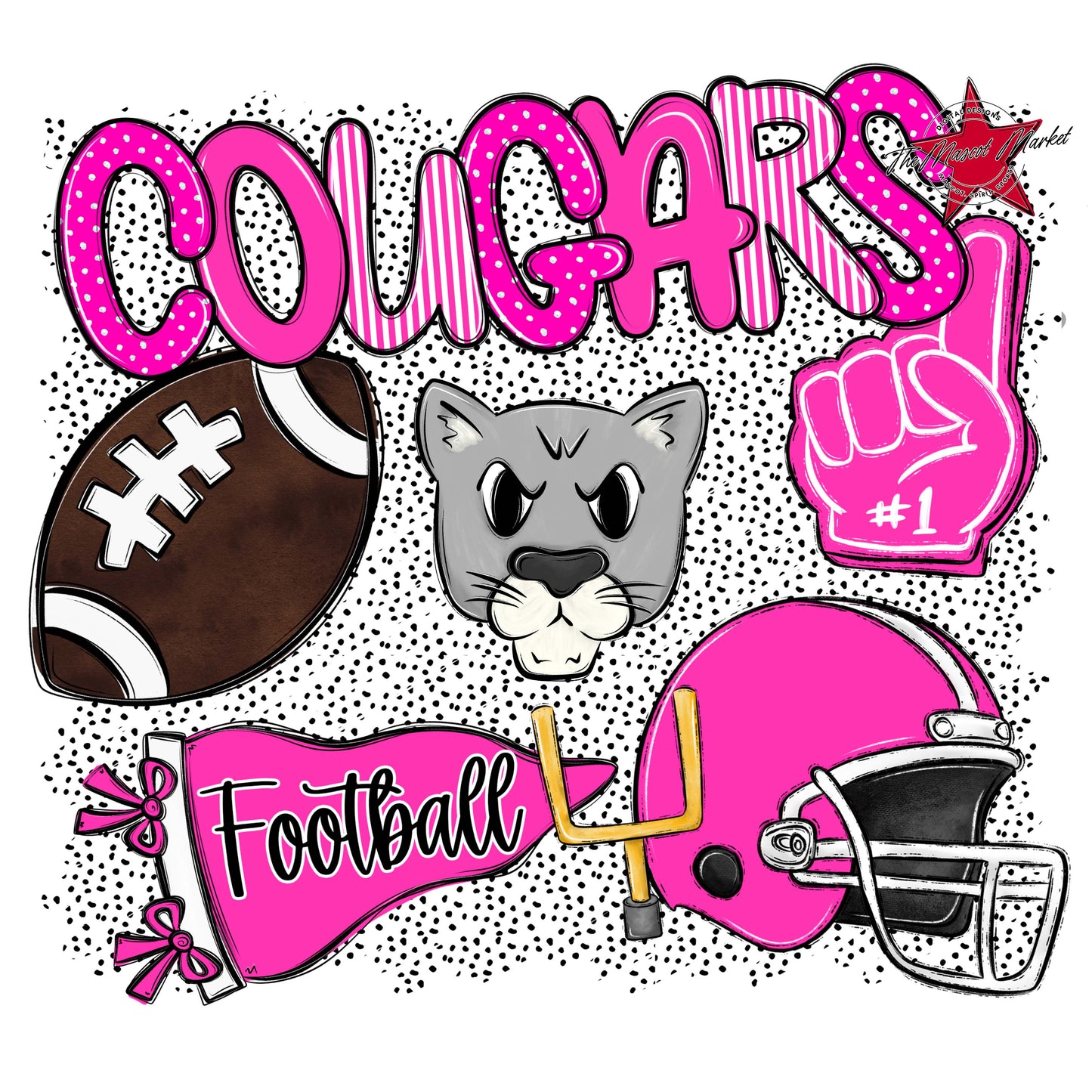 Cougars Football Spirit-Pink