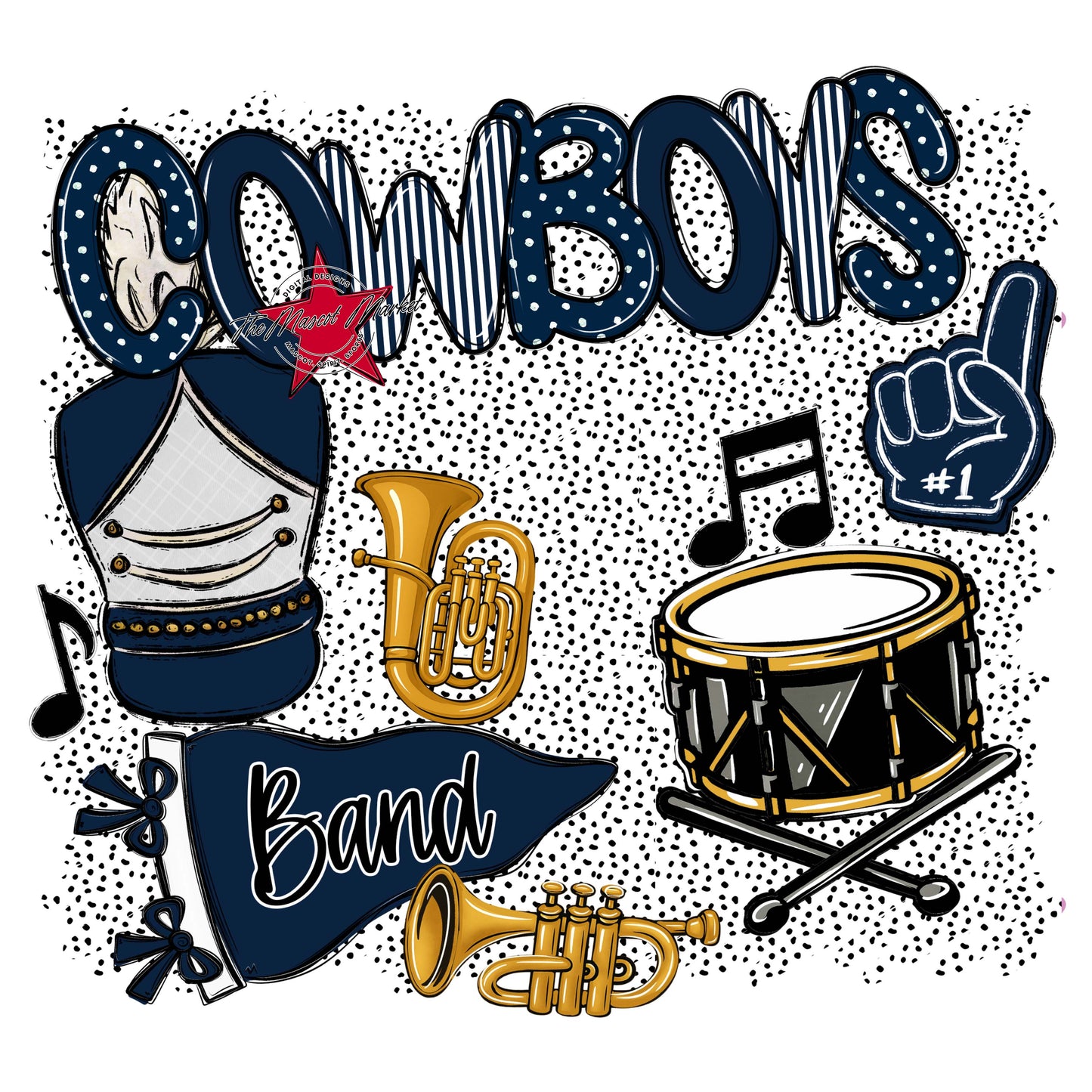 Cowboys Band Spirit-Navy