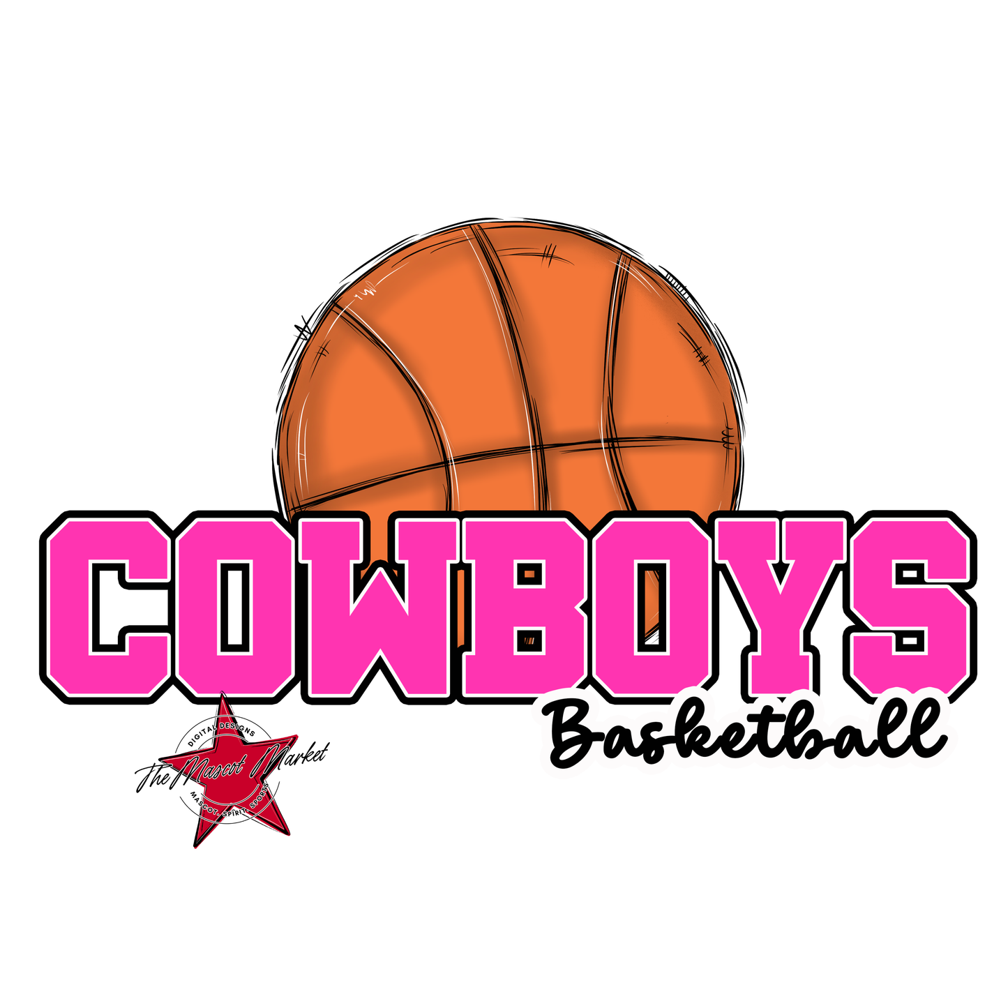 Cowboys Varsity Basketball-Pink
