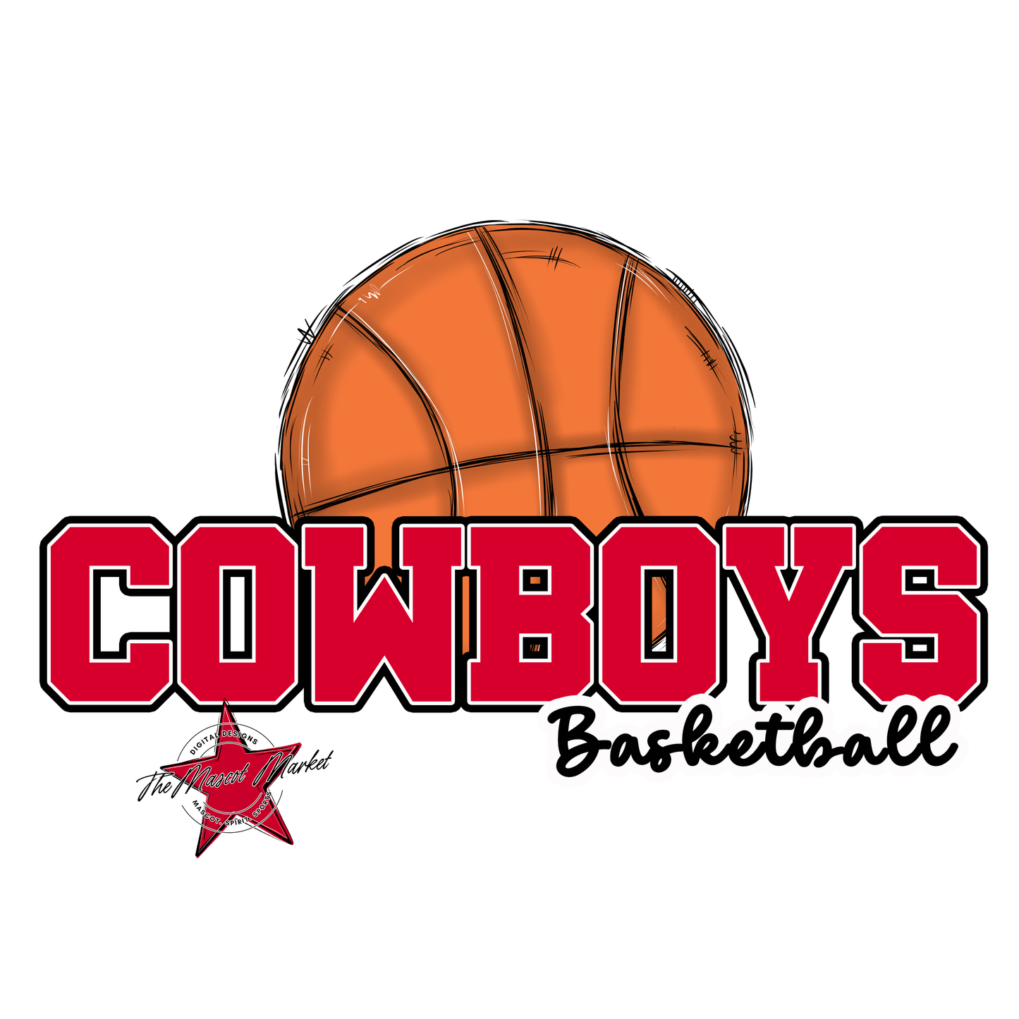 Cowboys Varsity Basketball-Red