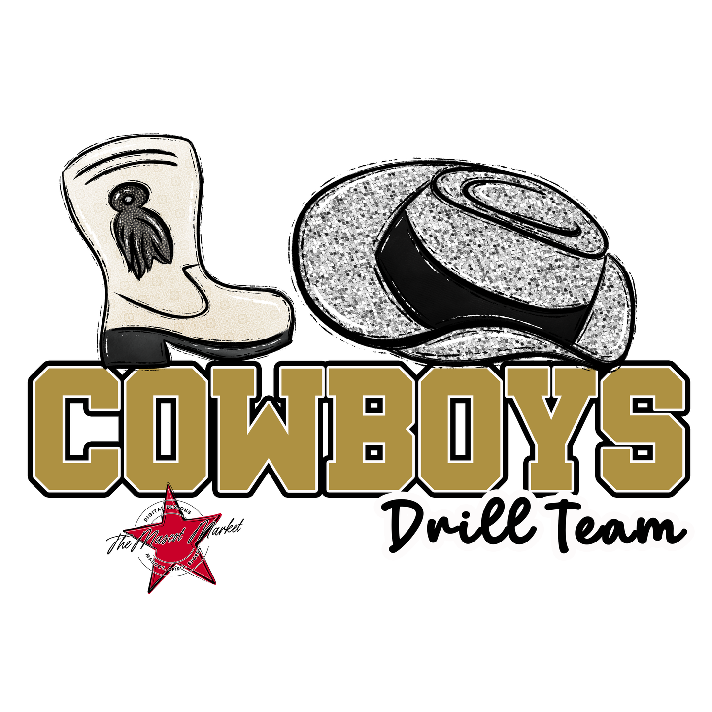 Cowboys Varsity Drillteam-Gold