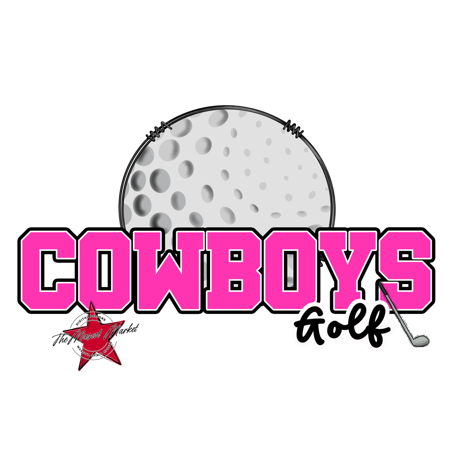 Cowboys Varsity Golf-Pink