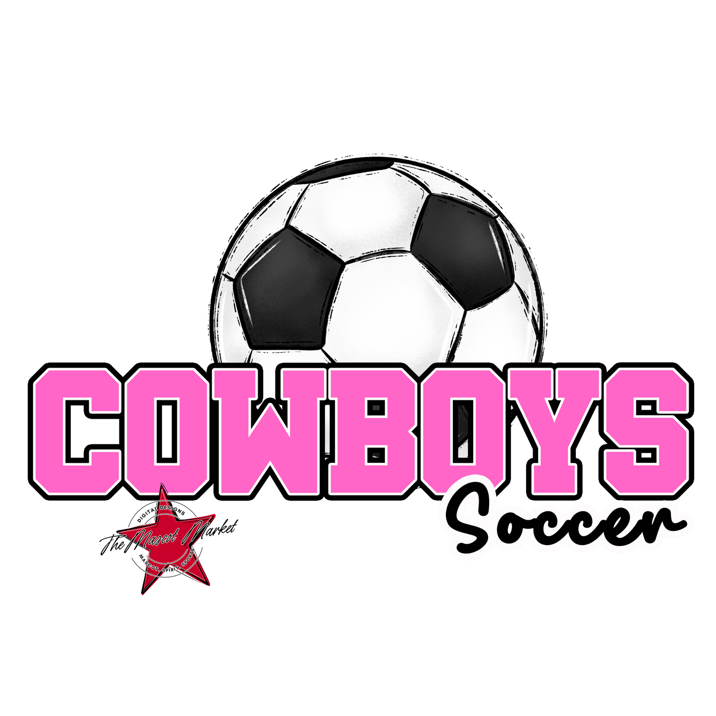 Cowboys Varsity Soccer-Baby Pink