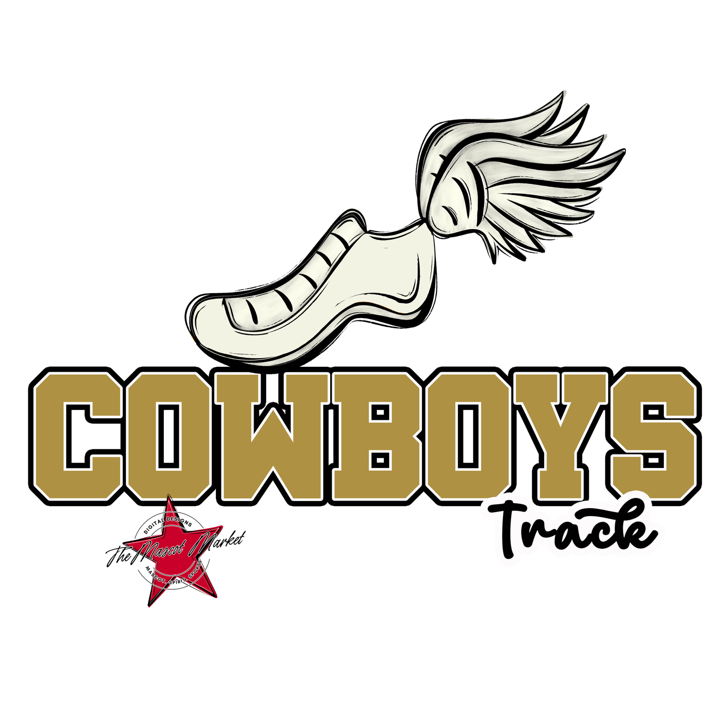 Cowboys Varsity Track-Gold