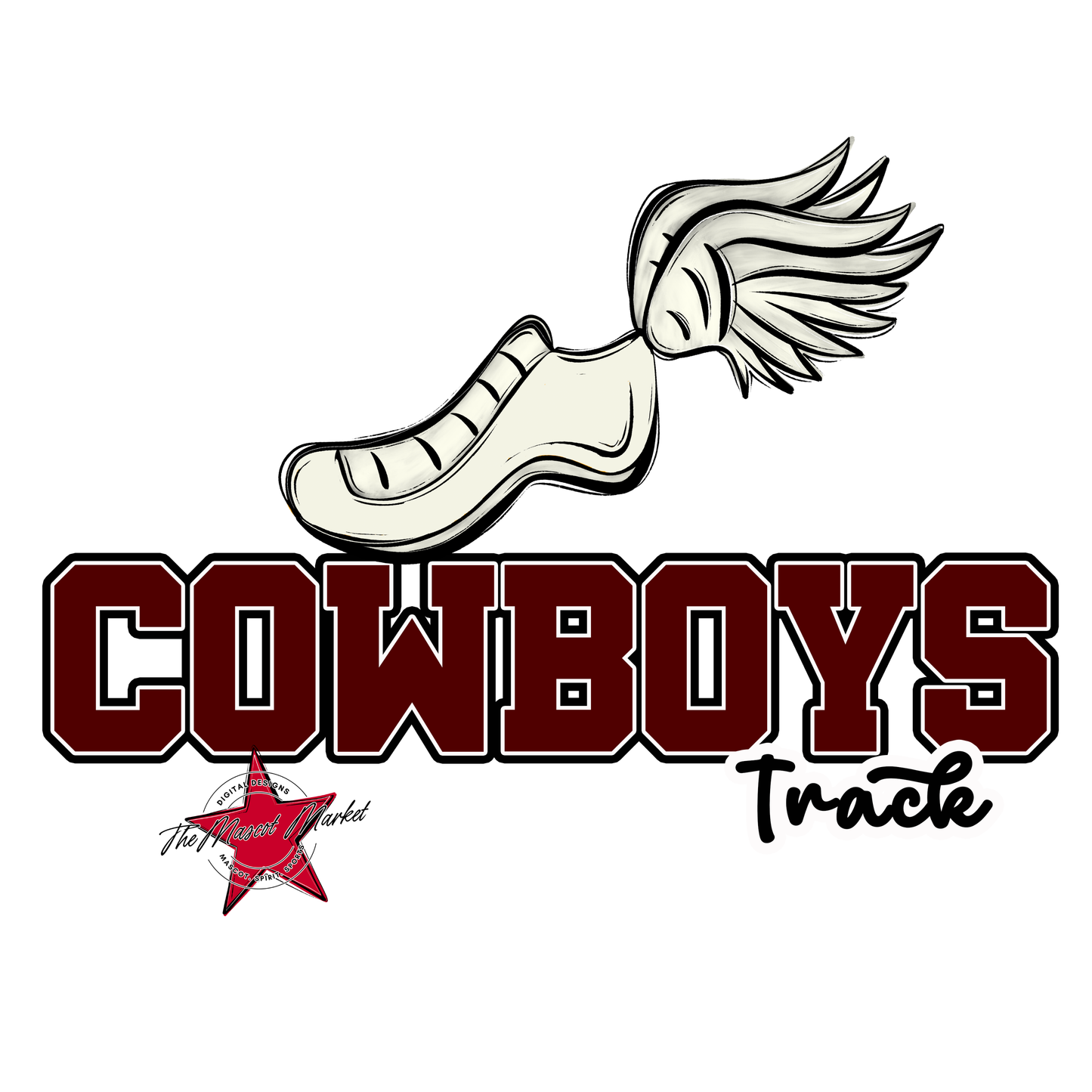 Cowboys Varsity Track-Maroon