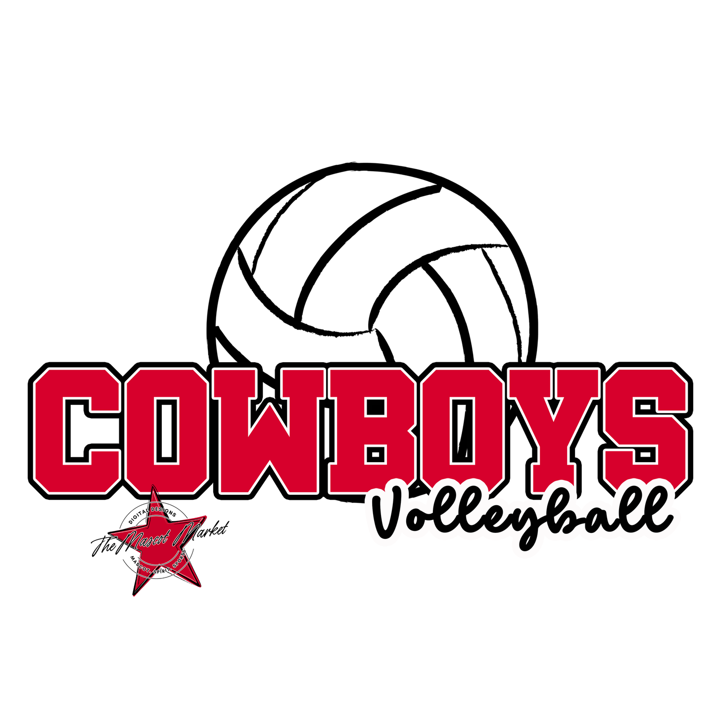 Cowboys Varsity Volleyball-Red