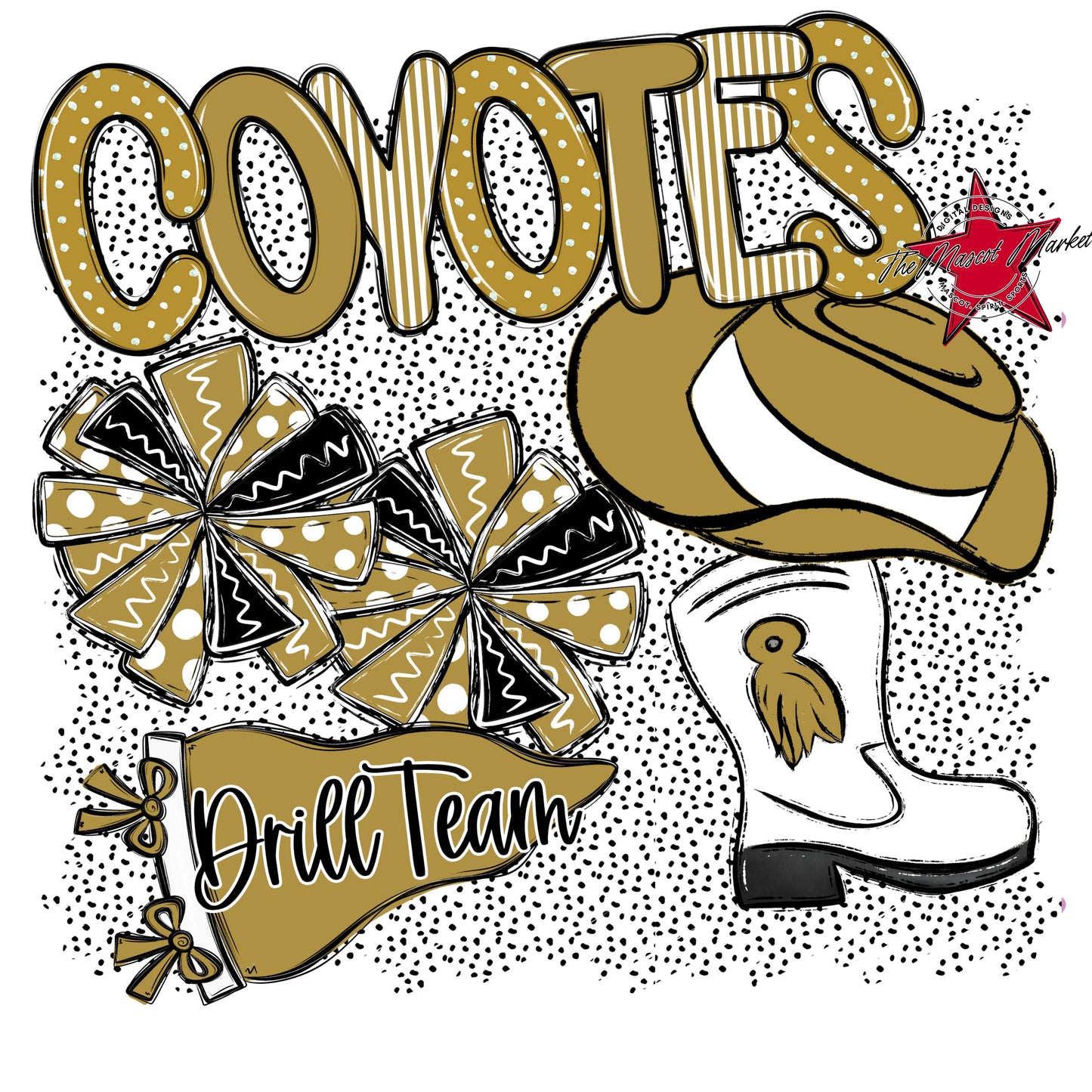 Coyotes Drillteam Spirit-Gold