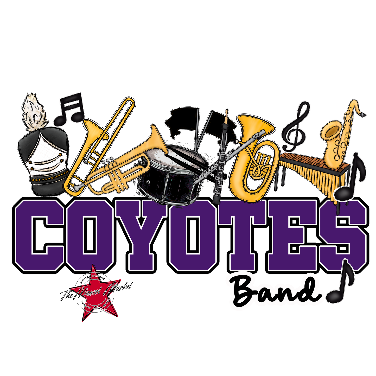 Coyotes Varsity Band-Purple