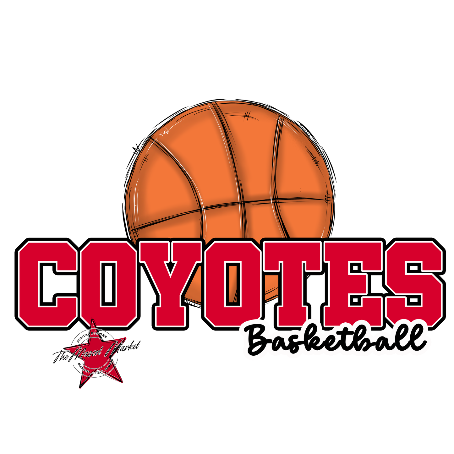 Coyotes Varsity Basketball-Red
