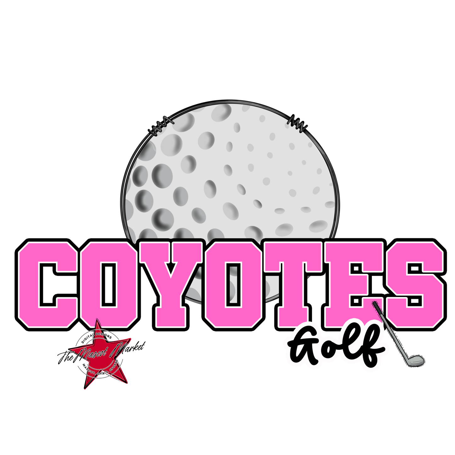 Coyotes Varsity Golf-Baby Pink