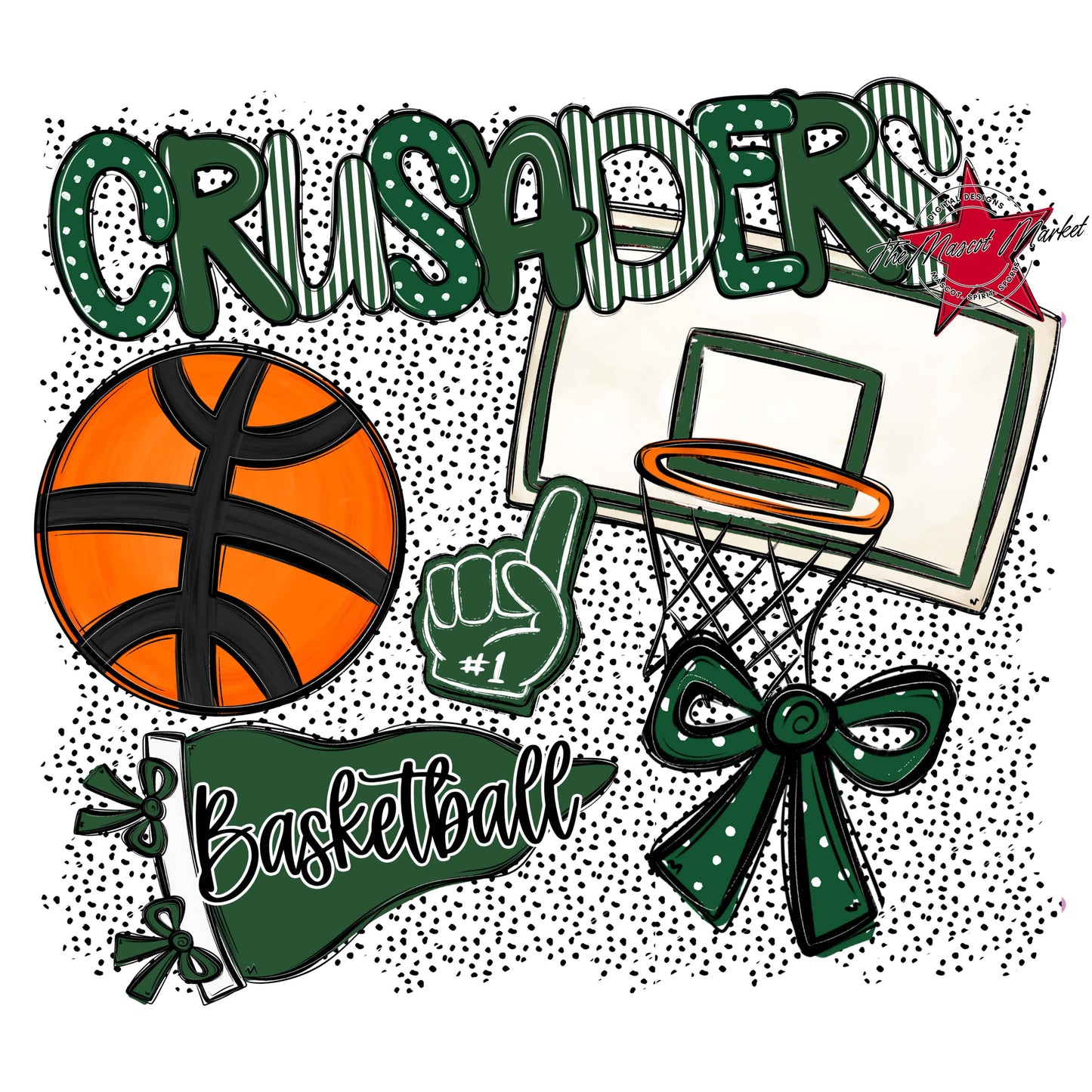 Crusaders Basketball Spirit-Green