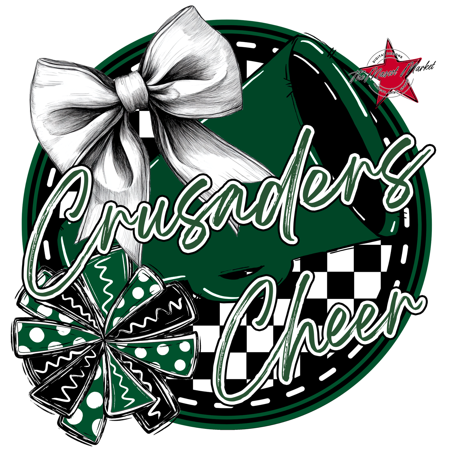 Crusaders Circle Cheer Design-Green