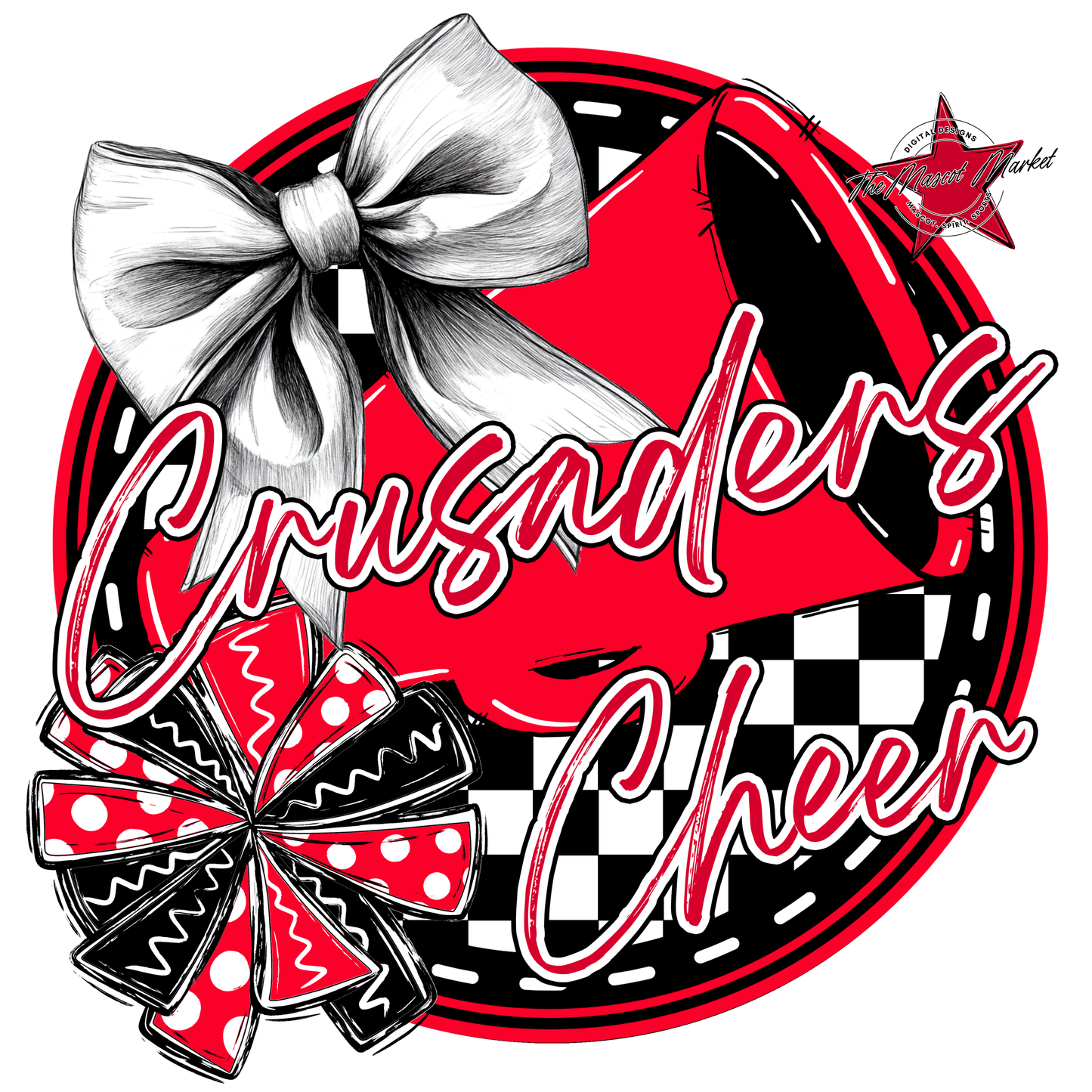 Crusaders Circle Cheer Design-Red