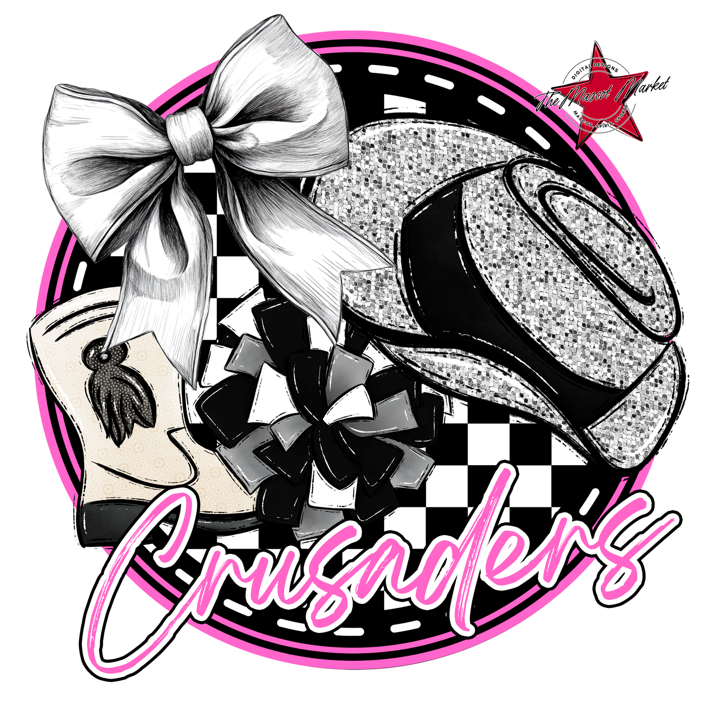 Crusaders Circle Drillteam Design-Baby Pink