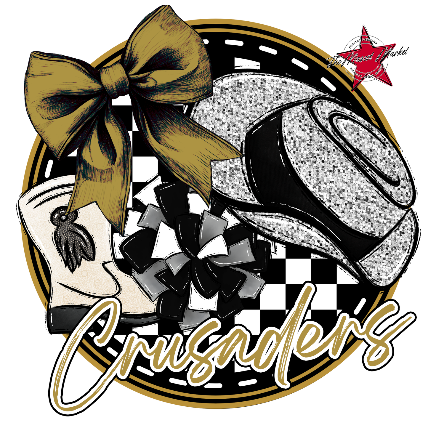 Crusaders Circle Drillteam Design-Gold