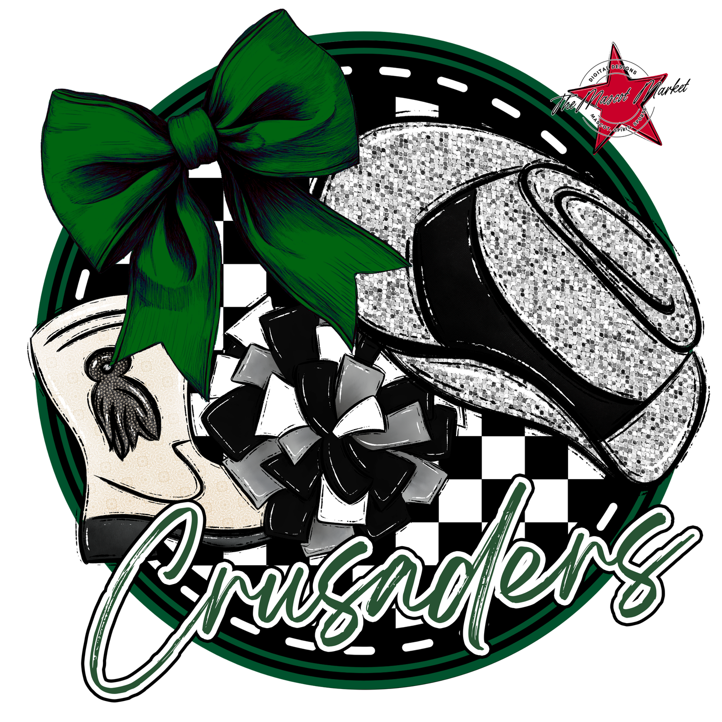 Crusaders Circle Drillteam Design-Green