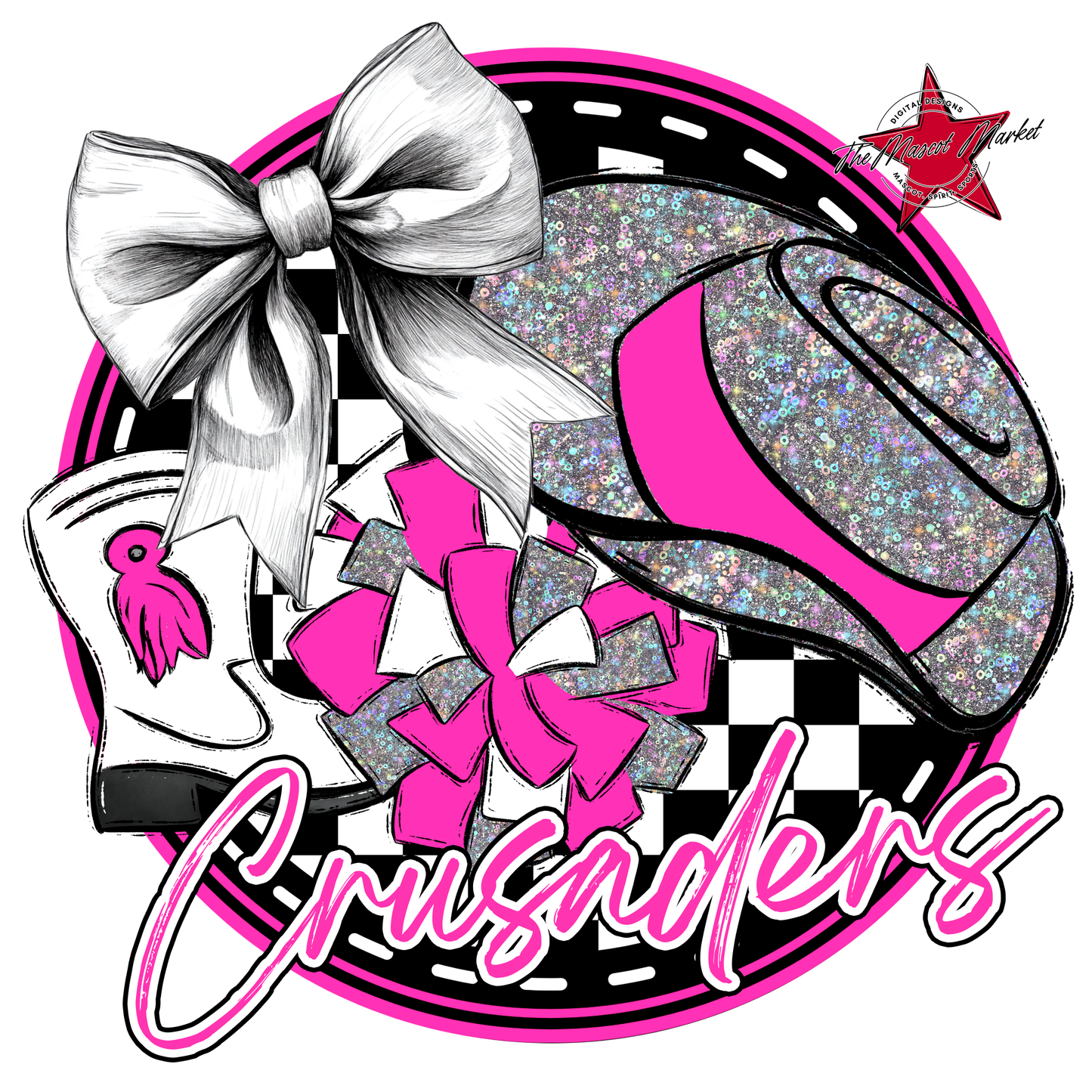 Crusaders Circle Drillteam Design-Pink
