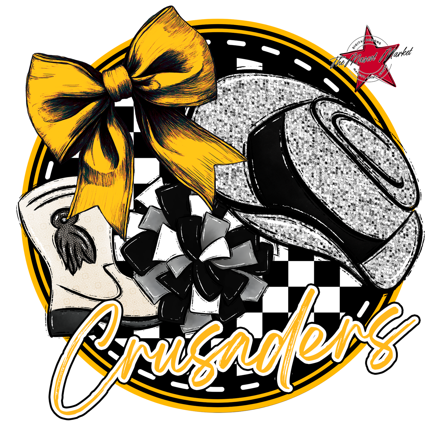 Crusaders Circle Drillteam Design-Yellow