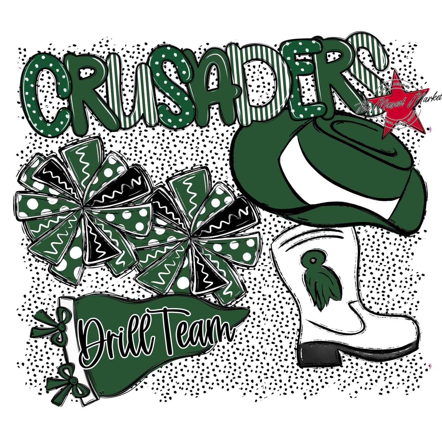 Crusaders Drillteam Spirit-Green