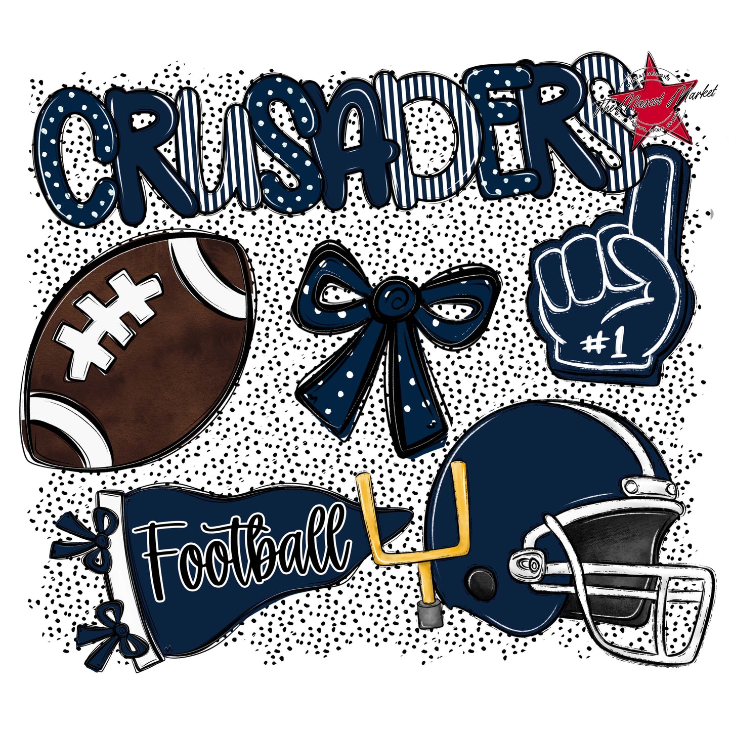 Crusaders Football Spirit-Navy