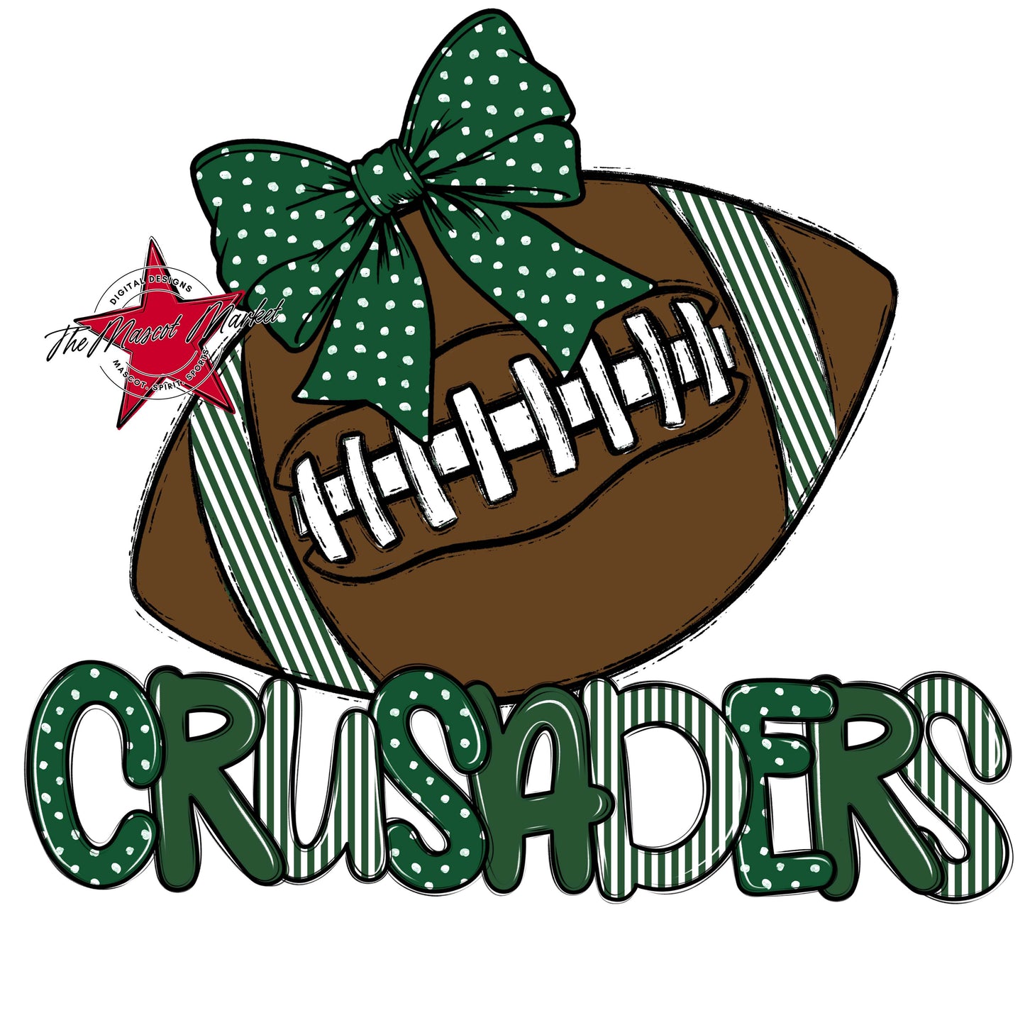 Crusaders Football Spirit Design-Green