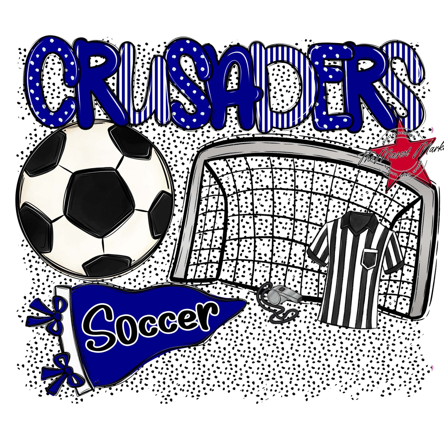 Crusaders Soccer Spirit-Blue