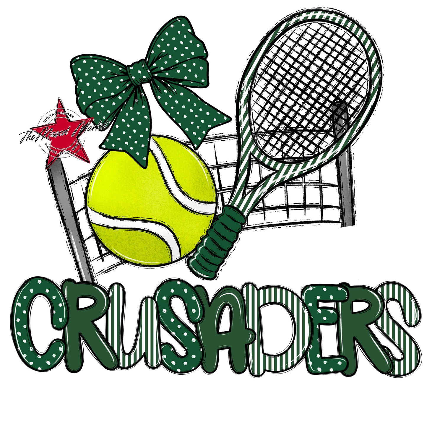 Crusaders Tennis Spirit Design-Green
