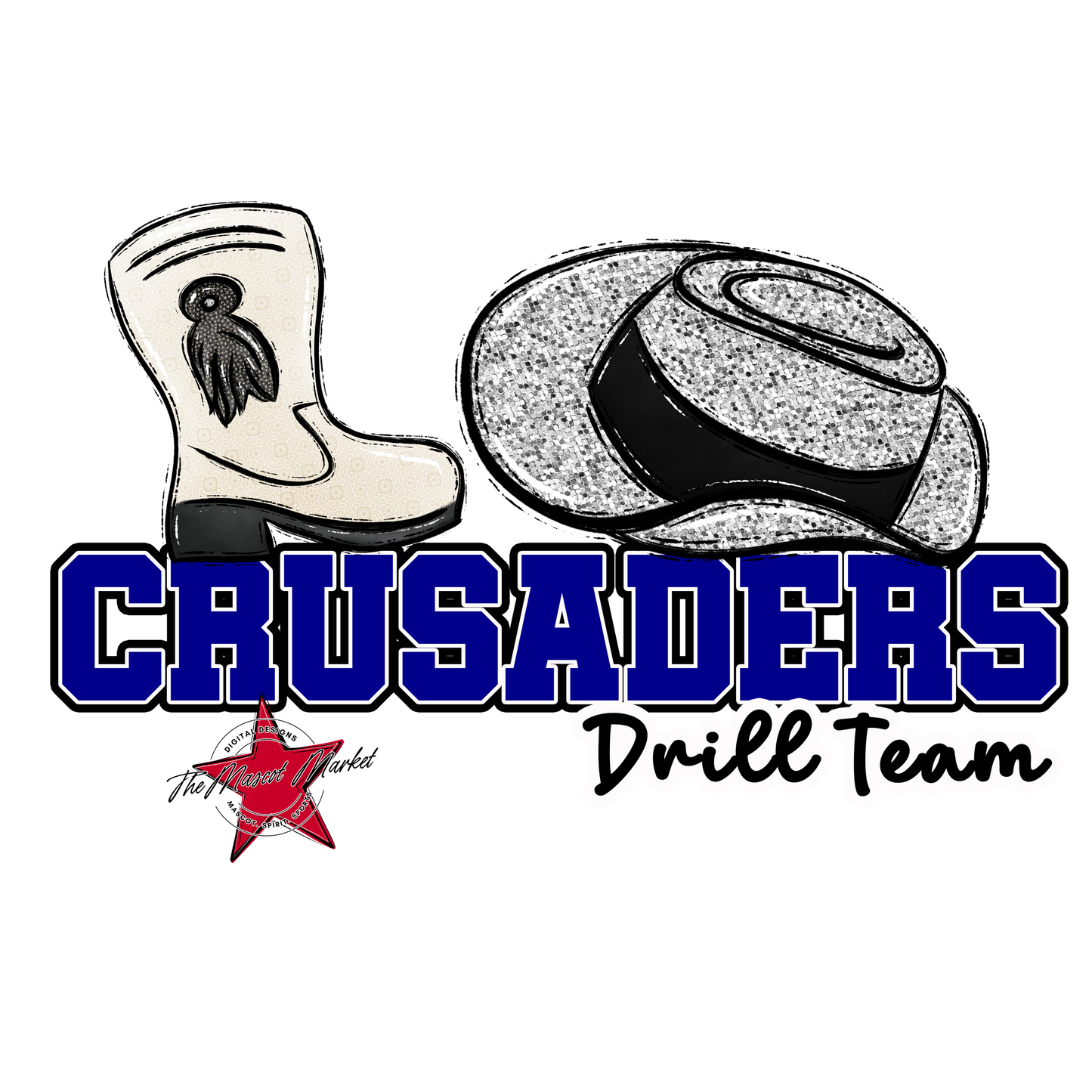 Crusaders Varsity Drillteam-Blue