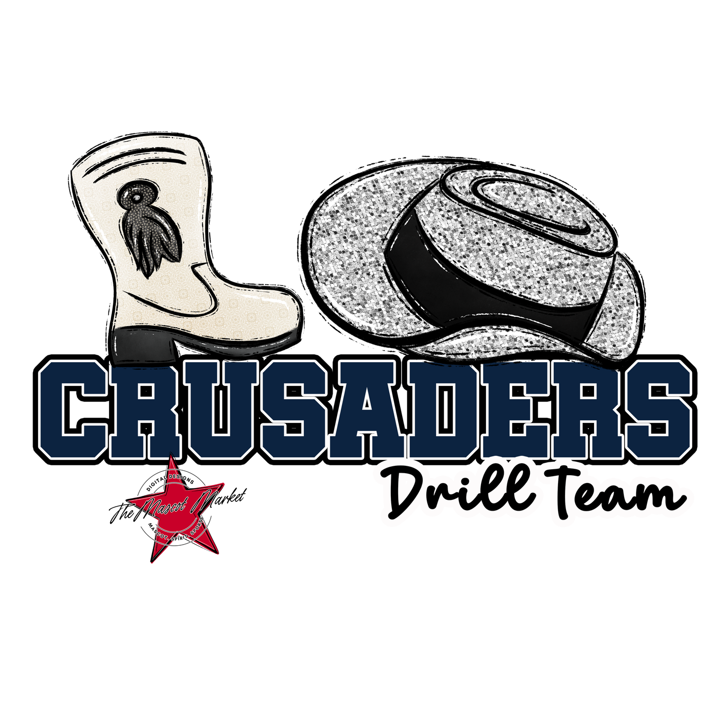 Crusaders Varsity Drillteam-Navy