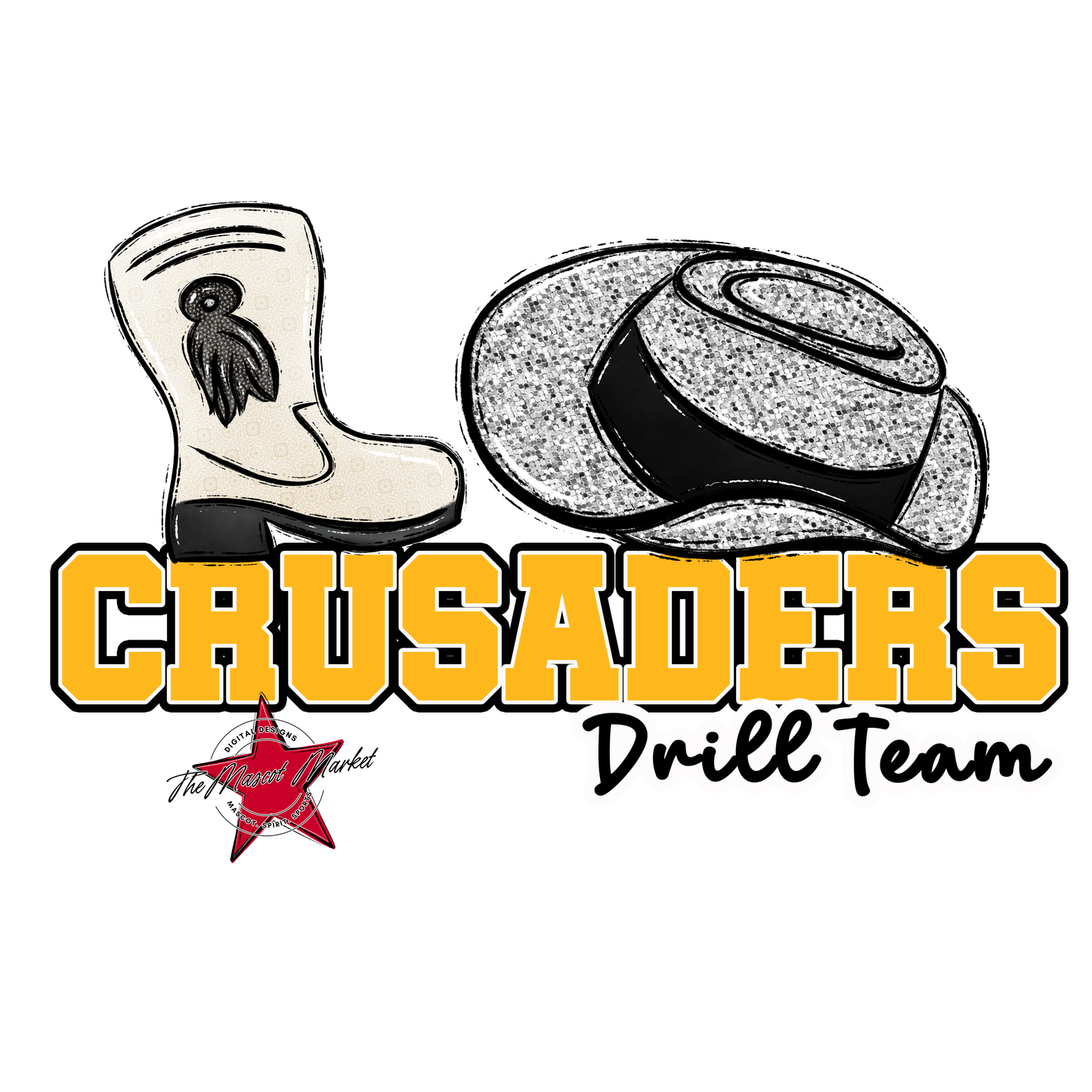 Crusaders Varsity Drillteam-Yellow