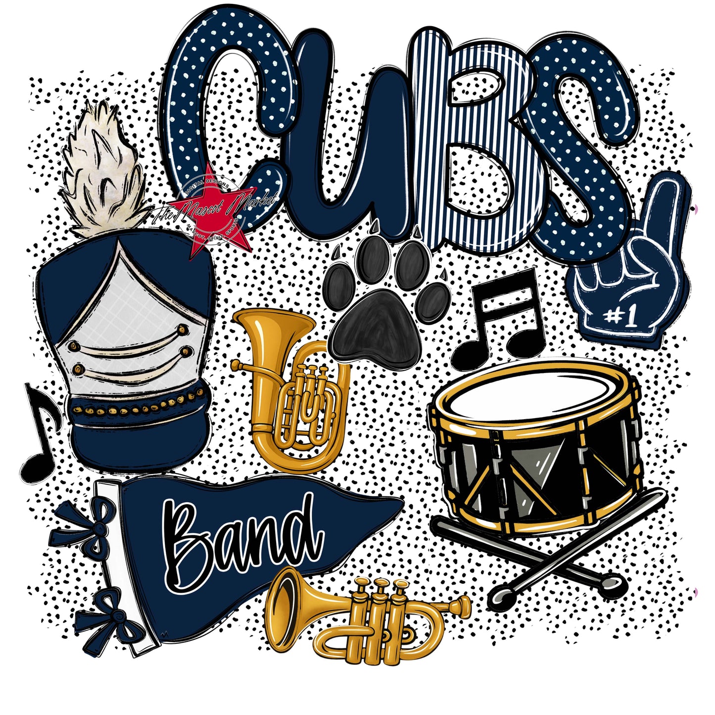 Cubs Band Spirit-Navy