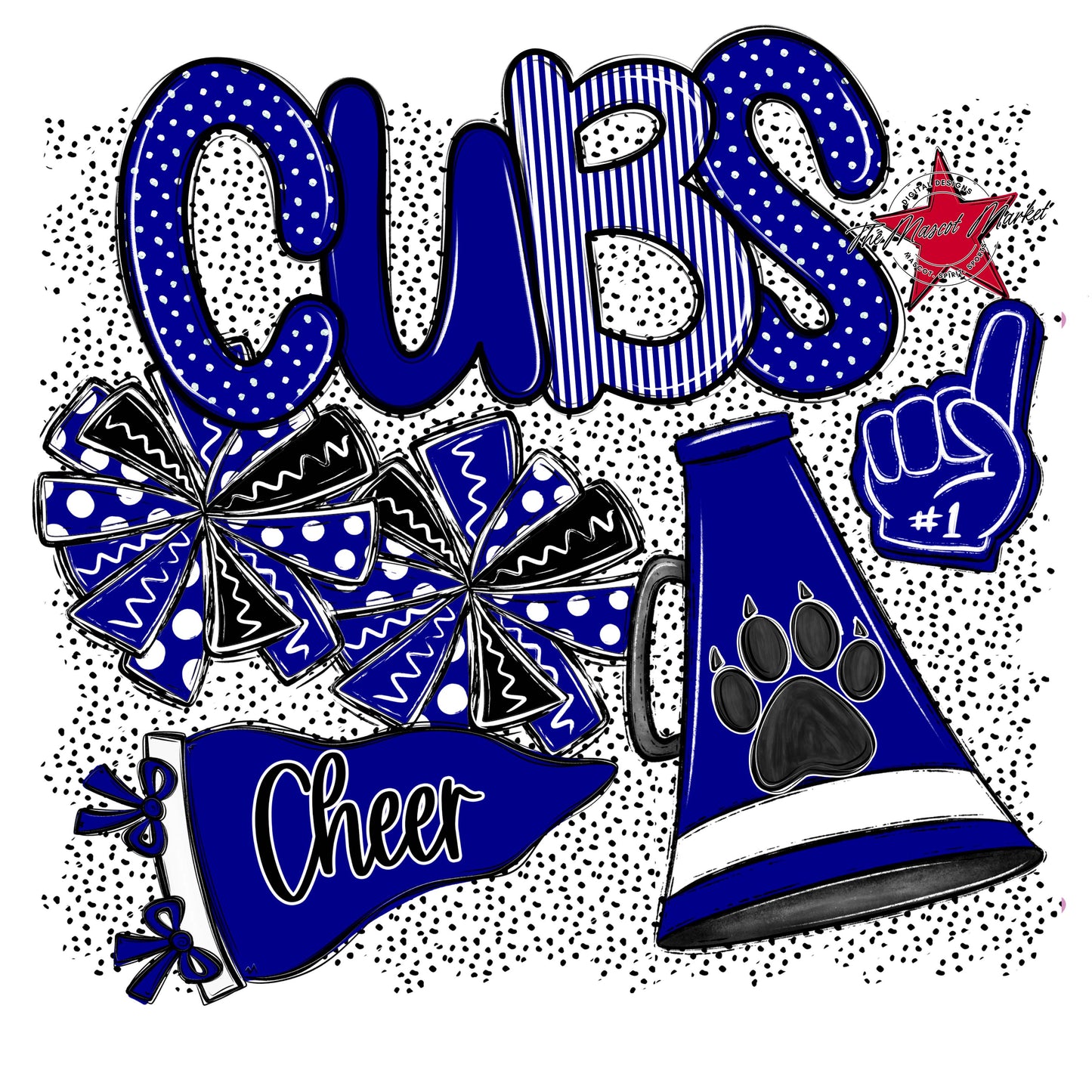 Cubs Cheer Spirit-Blue